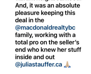 What other agents say about Julia Stauffer