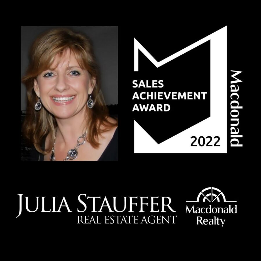 Julia Stauffer Real Estate Agent - Realtor Sales Achievement Award
